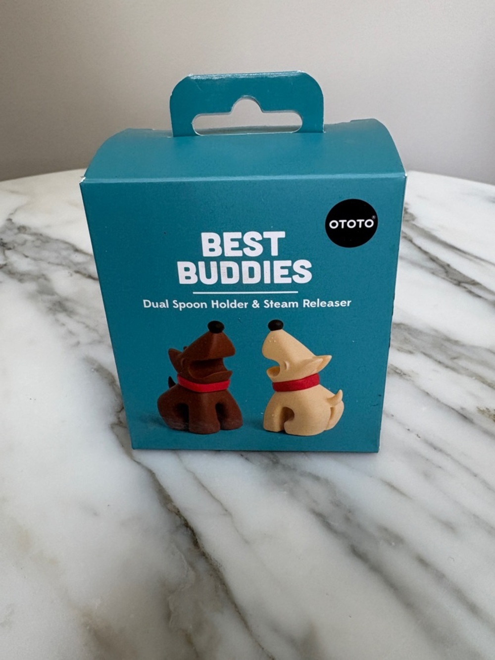 OTOTO Best Buddies Dual Spoon Holder & Steam Releaser NIB